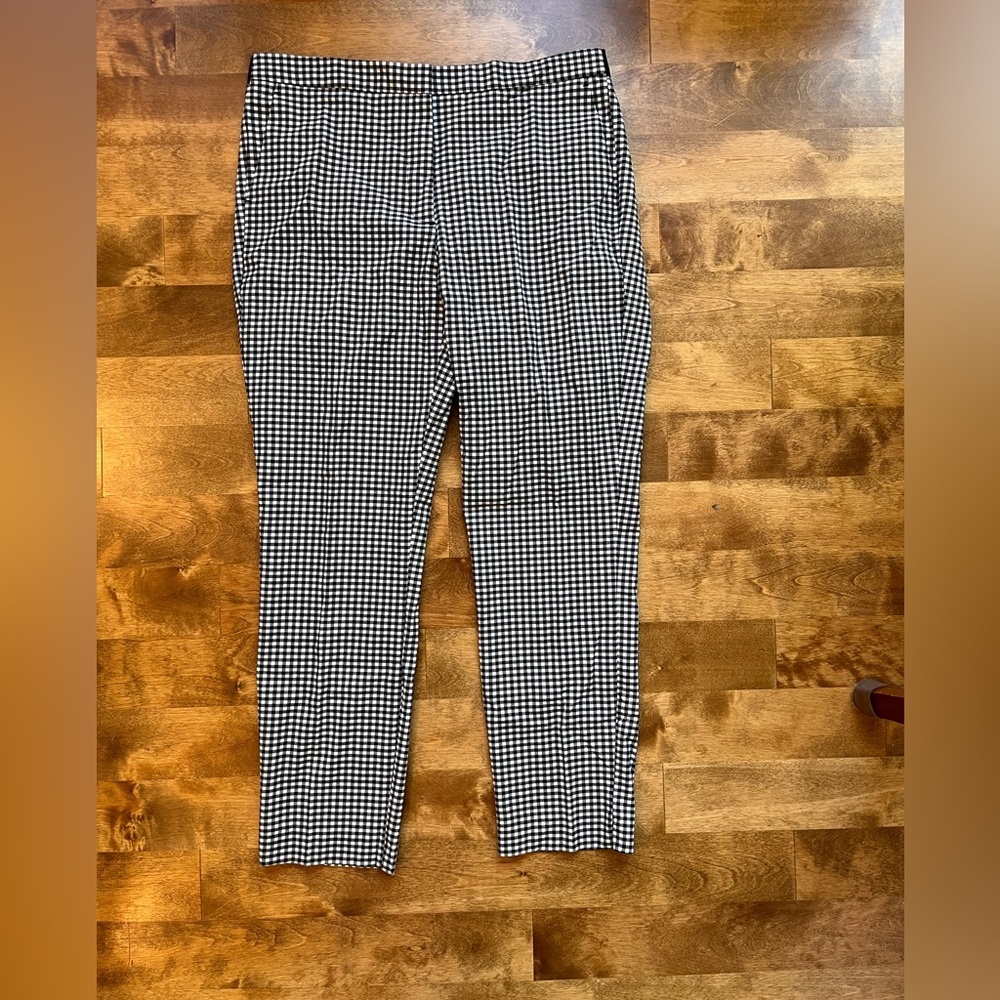 ZARA Checked Ankle Pants XL